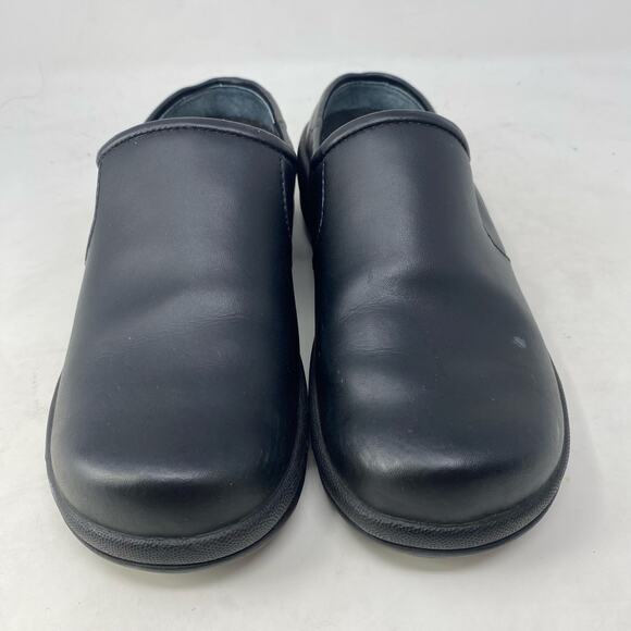 Dansko Clogs Open Back Black Leather Mules Comfort Slip On Womens Size 6.5 - Picture 3 of 8